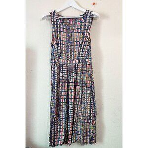 Plenty by Tracy Reese Womens Printed Sleeveless Casual Dress Size 12 Multicolor